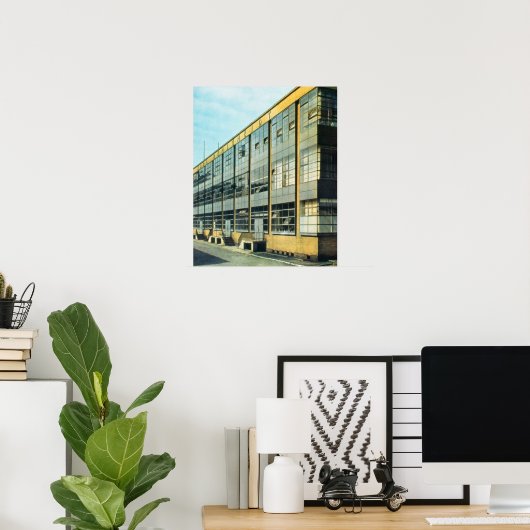 ウォルター・グロピウスの設計によるファグスシューズ工場 ポスター (ホームオフィス)