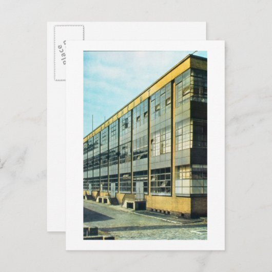 ウォルター・グロピウスの設計によるファグスシューズ工場 ポストカード (正面/裏面)