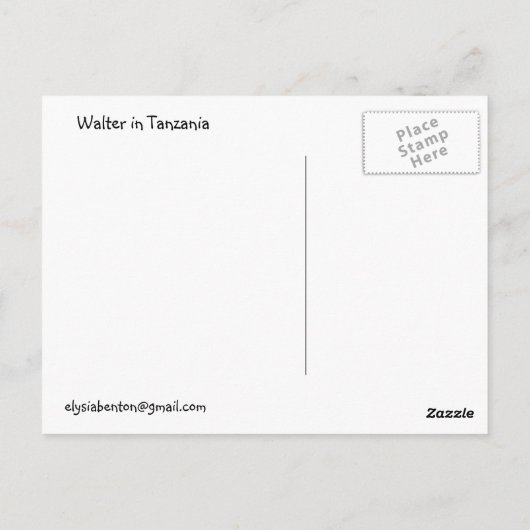 ウォルター: ビール, タバコ, カメラのポストカード ポストカード (裏面)