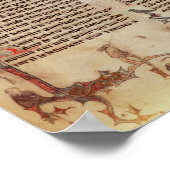 ウォルター・マップが冒険の話を書き留める ポスター (角)