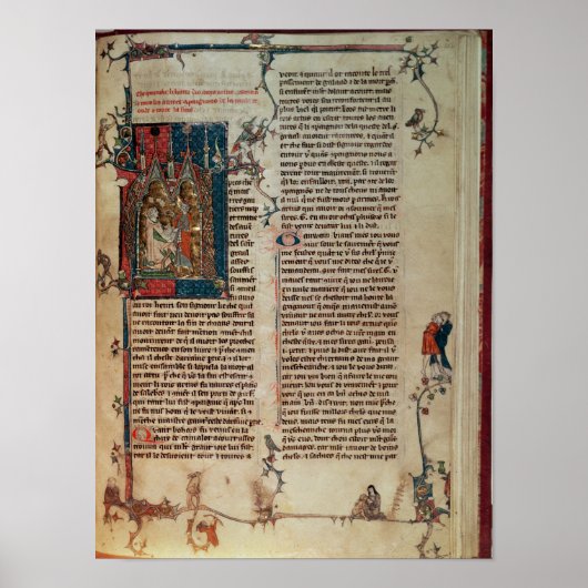 ウォルター・マップが冒険の話を書き留める ポスター (正面)