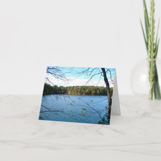 ウォルデンポンドインザ秋 ノートカード (正面)