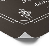 ウォルデン引用文、"意図的に生きる" (暗) ポスター (角)