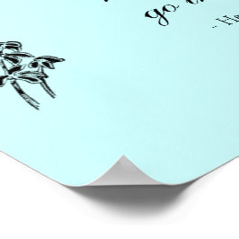 ウォルデン引用文、"決して振り返らない" ポスター