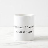ウォルトウィットマン文学愛引用文MUG コーヒーマグカップ (中央)