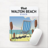 ウォルトンビーチ,エセックス海辺の旅行ポスター マウスパッド (マウス)