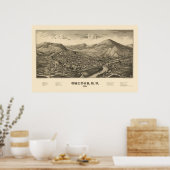 ウォルトン, NYパノラママップ – 1887 ポスター (キッチン)