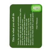 ウォルト素晴らし・ホイットマンの詩#4 マグネット (縦)