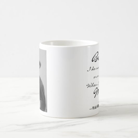 ウォルト・ウィットマン・引用文の歌マイ・コーヒー・マグ コーヒーマグカップ (中央)