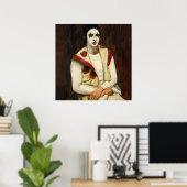 ウォルト・クーンによる「ブラックウィッグとのピエロ」 ポスター (ホームオフィス)