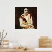 ウォルト・クーンによる「ブラックウィッグとのピエロ」 ポスター (キッチン)