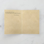 ウォルト・ホイットマンのポートレートの誕生日の詩歌の引用文 カード (内部)