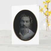 ウォルト・ホイットマンの婚約および結婚式の引用語句 カード (黄色い花)