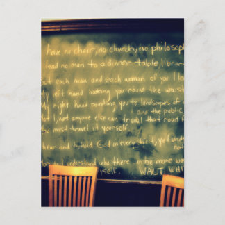 ウォルト・ホイットマンの引用文 ポストカード