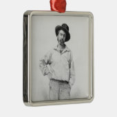 ウォルト・ホイットマンの「葉へのfrontispieceの メタルオーナメント (右)