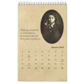 ウォルト・ホイットマンポートレートと詩 カレンダー (2月 2026)