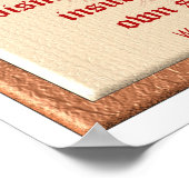 ウォルト・ホイットマン引用文 – ポスター (角)