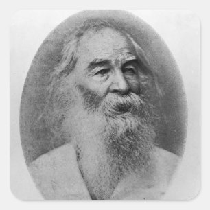 ウォルト・ホイットマン、1889年に撮影 スクエアシール