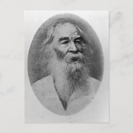 ウォルト・ホイットマン、1889年に撮影 ポストカード (正面)