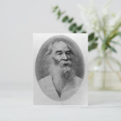 ウォルト・ホイットマン、1889年に撮影 ポストカード (スタンド正面)