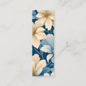 ウォルドフコンテンポラリーフローラルパターンアートブックマーク コーリングカード (正面)