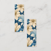 ウォルドフコンテンポラリーフローラルパターンアートブックマーク コーリングカード (正面/裏面)