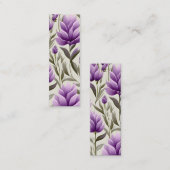 ウォルドフコンテンポラリーフローラルパターンアートブックマーク コーリングカード (正面/裏面)