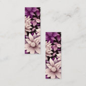 ウォルドフコンテンポラリーフローラルパターンアートブックマーク コーリングカード (正面/裏面)