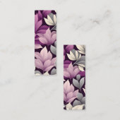 ウォルドフコンテンポラリーフローラルパターンアートブックマーク コーリングカード (正面/裏面)