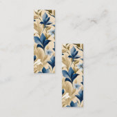 ウォルドフコンテンポラリーフローラルパターンアートブックマーク コーリングカード (正面/裏面)