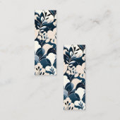 ウォルドフコンテンポラリーフローラルパターンアートブックマーク コーリングカード (正面/裏面)