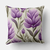 ウォルドフコンテンポラリーフローラルパターンアートワーク クッション (裏面)