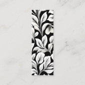 ウォルドフコンテンポラリーリーフパターンアートブックマーク コーリングカード (正面)