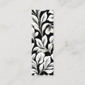 ウォルドフコンテンポラリーリーフパターンアートブックマーク コーリングカード (裏面)