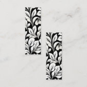 ウォルドフコンテンポラリーリーフパターンアートブックマーク コーリングカード (正面/裏面)