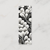 ウォルドフコンテンポラリーリーフパターンアートブックマーク コーリングカード (正面)