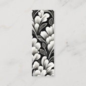 ウォルドフコンテンポラリーリーフパターンアートブックマーク コーリングカード (裏面)