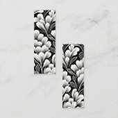 ウォルドフコンテンポラリーリーフパターンアートブックマーク コーリングカード (正面/裏面)