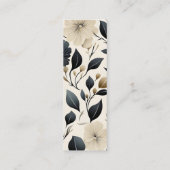 ウォルドフコンテンポラリーリーフパターンアートブックマーク コーリングカード (裏面)