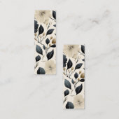 ウォルドフコンテンポラリーリーフパターンアートブックマーク コーリングカード (正面/裏面)