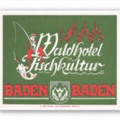 ウォルドホテルドイツ シール (正面)