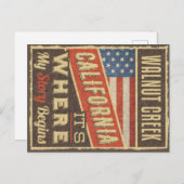 ウォルナットクリークカリフォルニア ポストカード (正面/裏面)