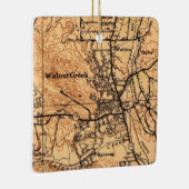 ウォルナットクリークCA 1943の地図 セラミックオーナメント (右)