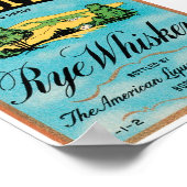 ウォルナットヒルライウイスキーボストンマサチューセッツ州 ポスター (角)