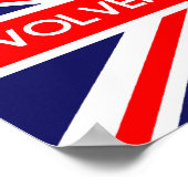 ウォルバーハンプトン英国国旗 ポスター (角)