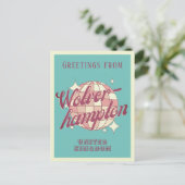 ウォルバーハンプトンUKバケーションレトロポストカード ポストカード (スタンド正面)