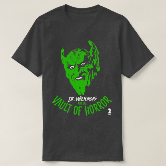 ウォルパージス博士とホラーの宝庫 Tシャツ (デザイン正面)