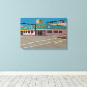 ウォルフィーのコーヒーショップ キャンバスプリント (インサイチュ (ウッドフロア))