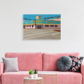 ウォルフィーのコーヒーショップ キャンバスプリント (インサイチュ (リビング))