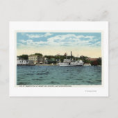 ウォルフェボロ埠頭のワシントン山汽船 ポストカード (正面)